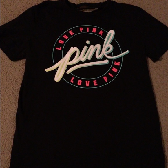 PINK Black Crossback Campus T-shirt - Picture 2 of 5